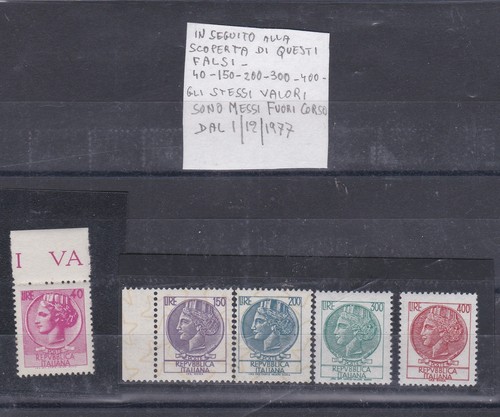 Italia 1968 siracusana falsi - 1968,