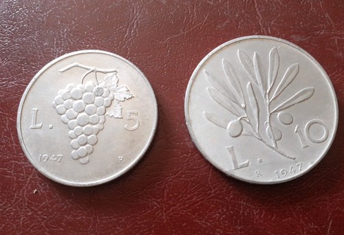 Lire 1947 ulivo - 10,