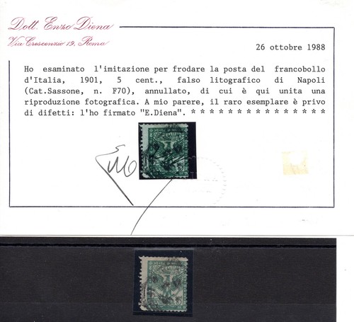 Floreale cent falso di - cent., 5
